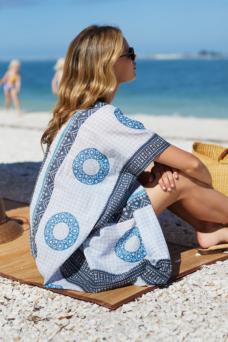 Emerson Caftan - Cerulean Organic