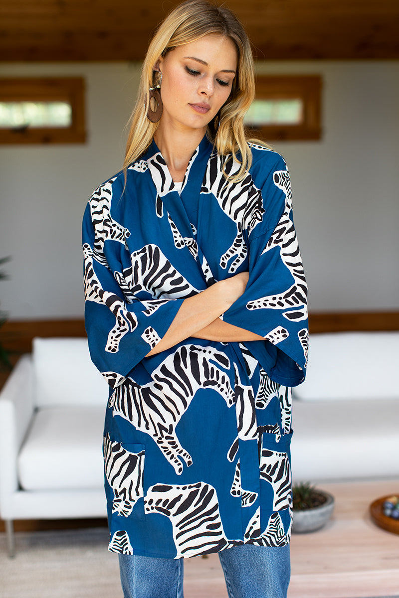 Fete Kimono - Zebra Lapis