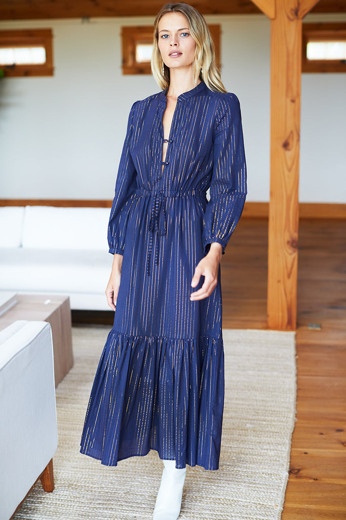 Frances Dress 2 - Maritime Lurex - Emerson Fry