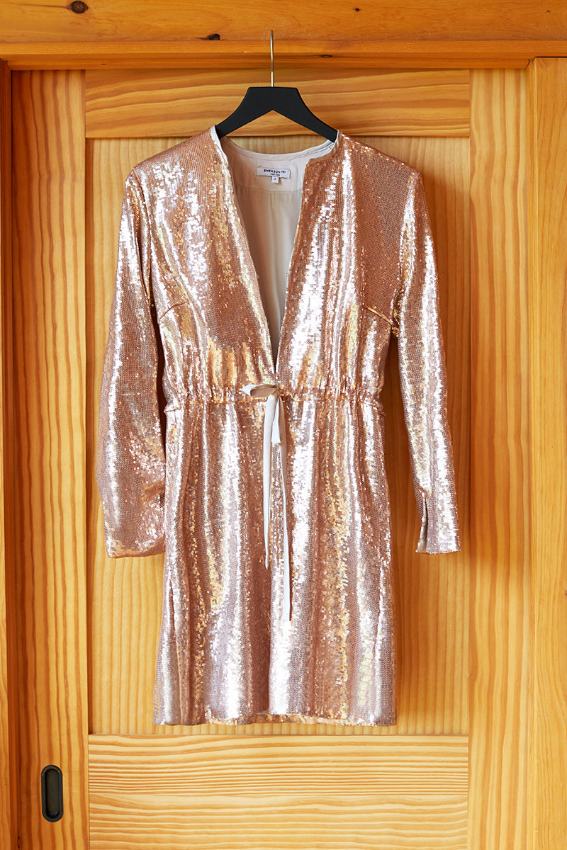 emerson fry sequin dress Edie Dress - Black Sequin