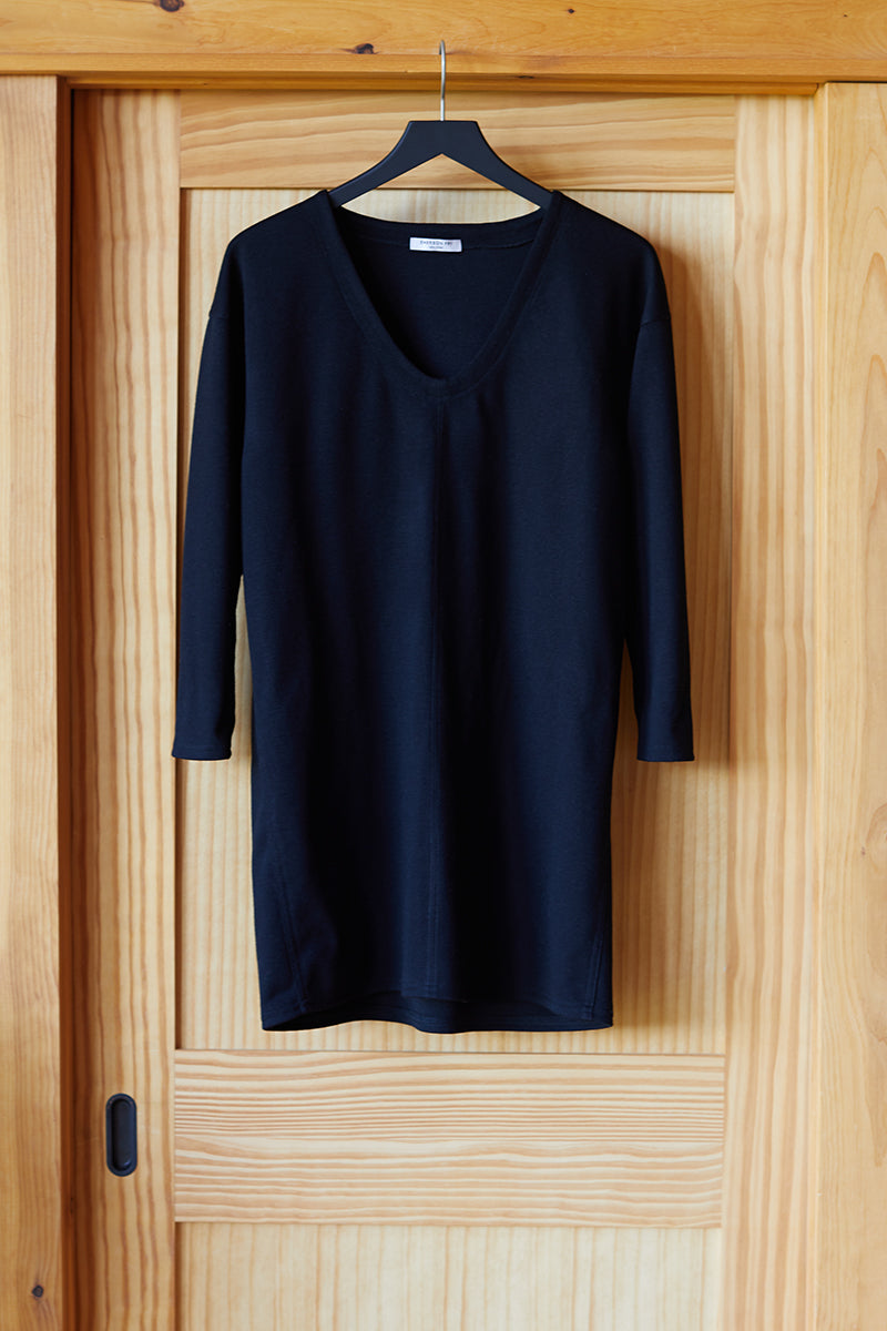 Long Sleeve Layering Dress - Black