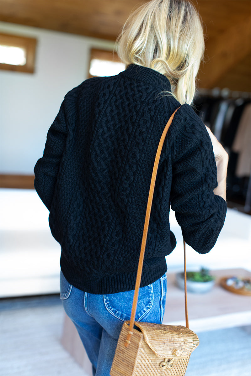 Fisherman Sweater - Black
