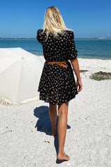 Layla Dress - Daisy Black Organic - Emerson Fry