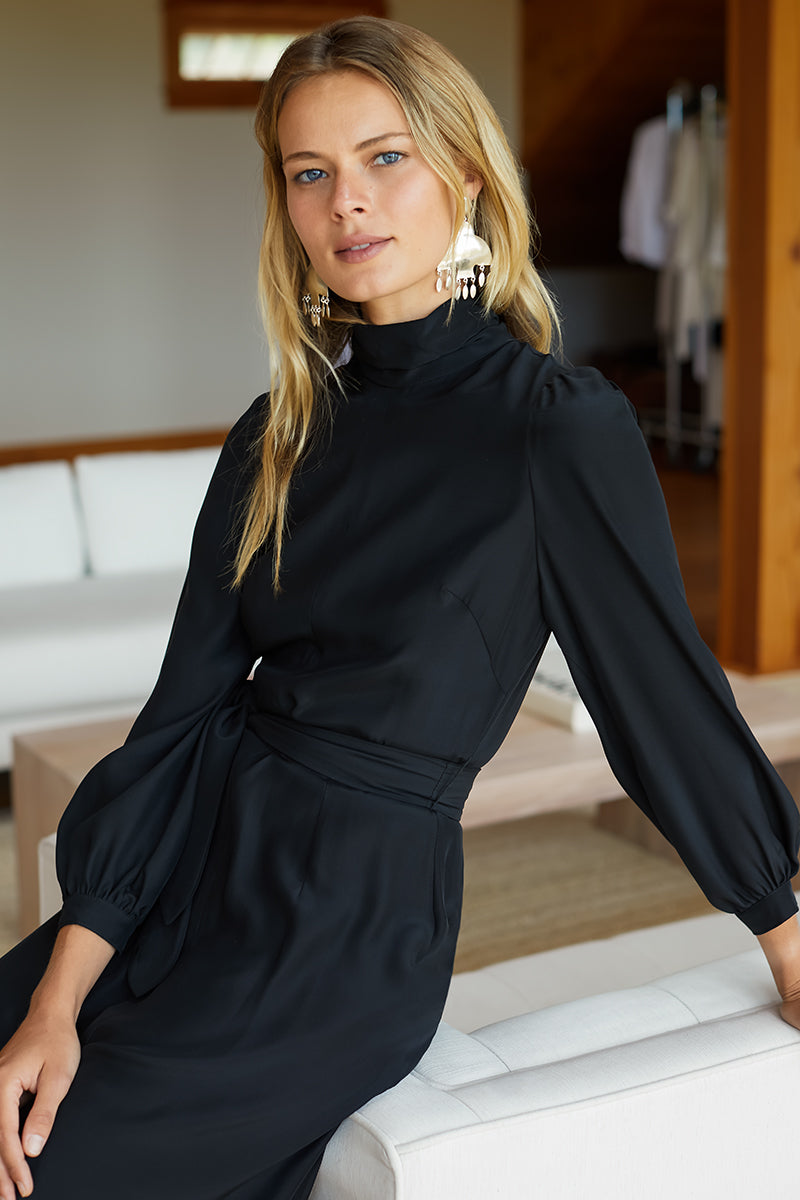 nina silk dress Chartreuse Nina Silk Dress by Yellow The Label