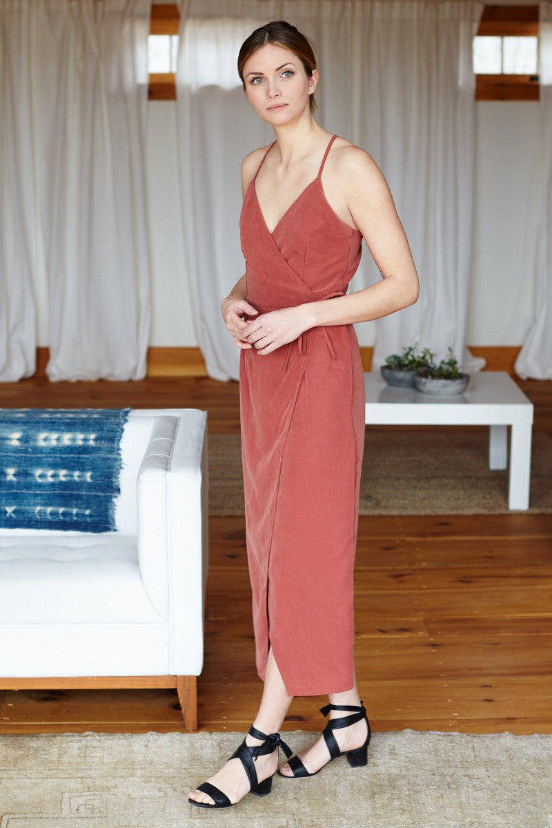 red wrap dresses Wrap Dress - Desert Rose