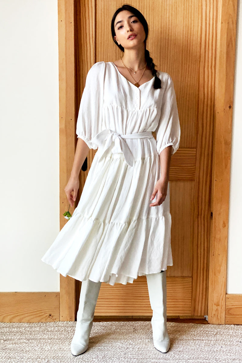 Sawyer Dress - Salt Linen Sawyer Dress - Salt Linen