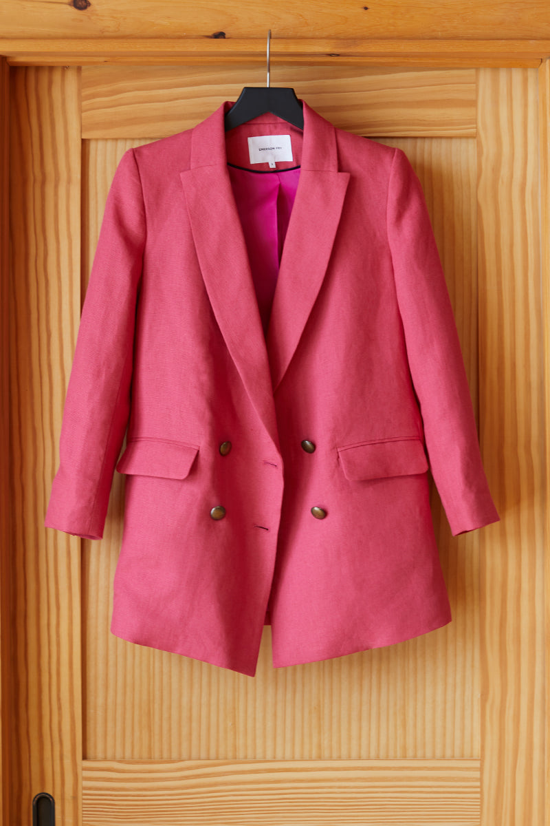 Double Breasted Jacket - Pink