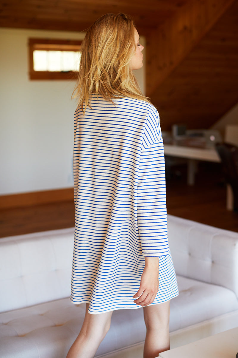 Sailor Dress - French Blue Stripe