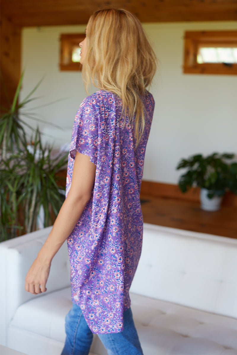 Francina Tunic - Violet Wildflower