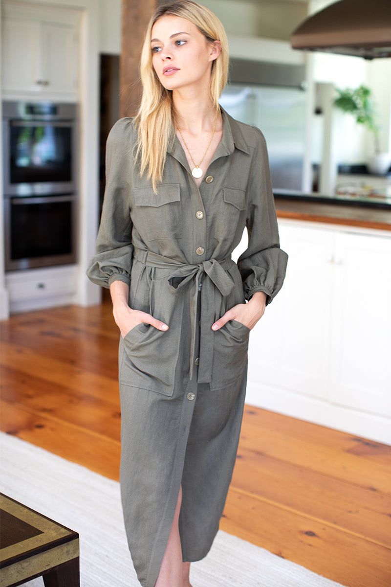 Utility Dress - Olive - Emerson Fry Utility Dress - Olive - Emerson Fry