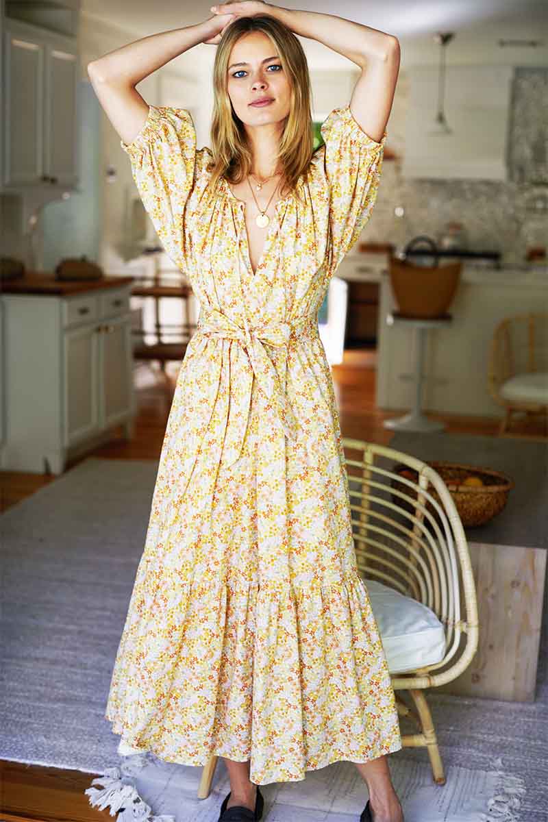 calico skies midi dress Free People Calico Skies Midi Dress