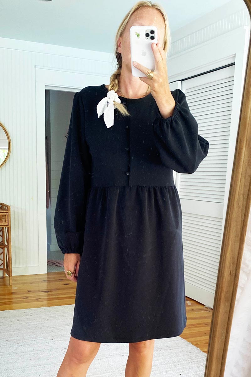 Selby Short Knit Dress - Black