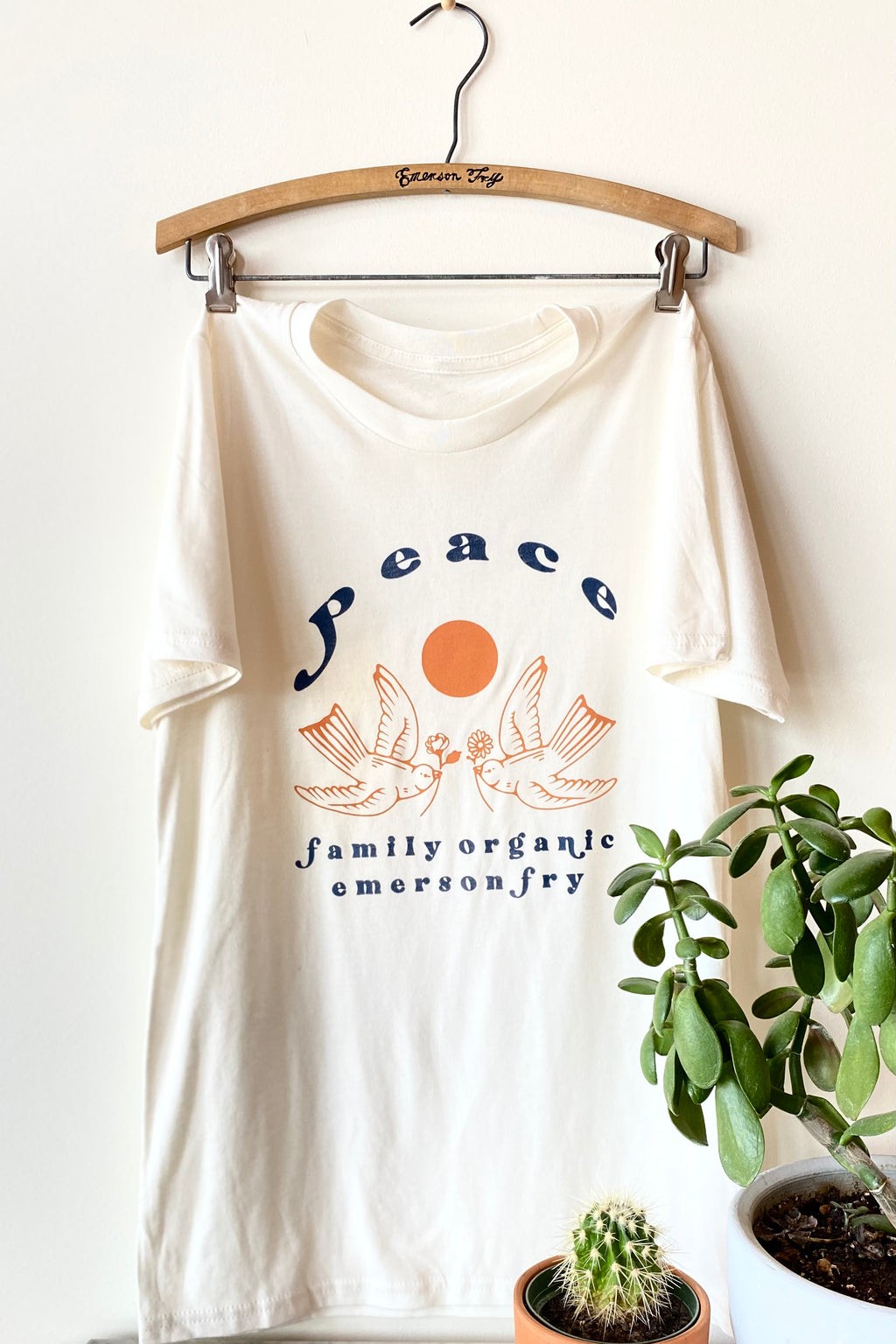 Peace T-Shirt - Ivory Organic