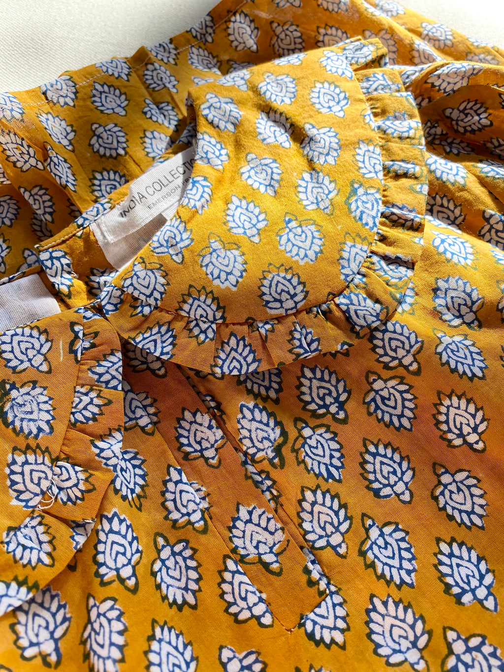 Anastasia Long Dress - Sisters Yellow Organic Anastasia Long Dress - Sisters Yellow Organic