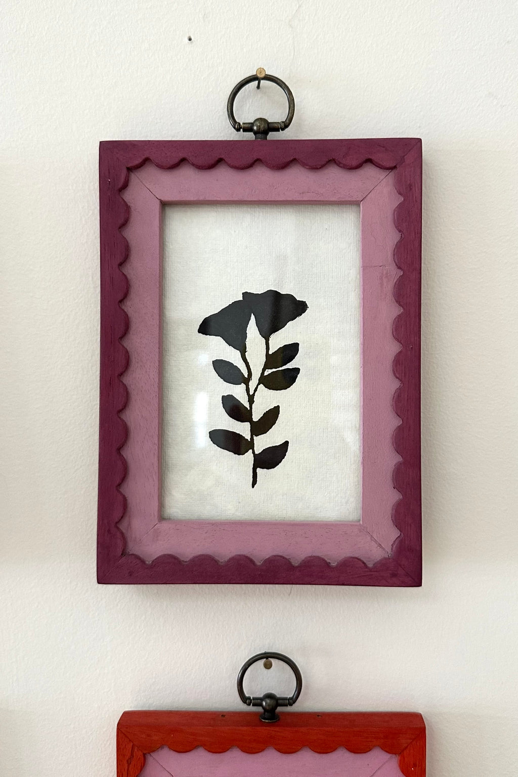 Hand Carved Frame - Lilac