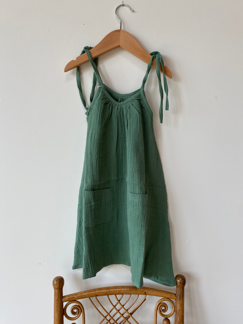LIttle Fry Sunshine Dress - Green Organic