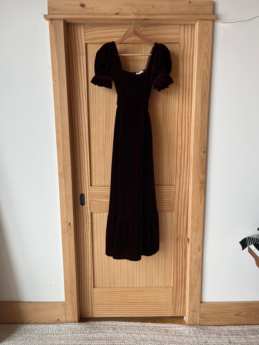 Merlot hotsell velvet dress