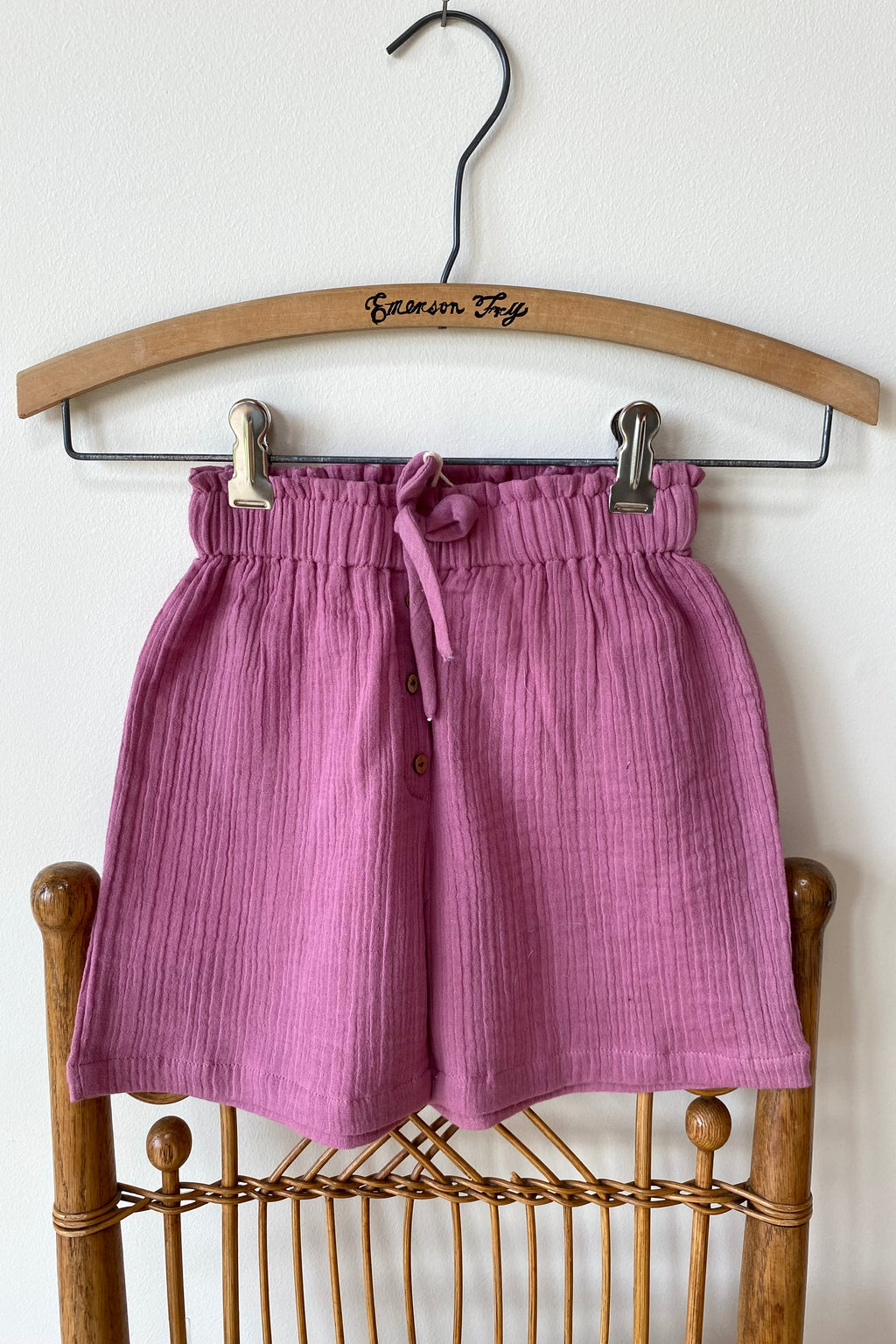 Little Fry Sunshine Shorts - Bon Pink Organic