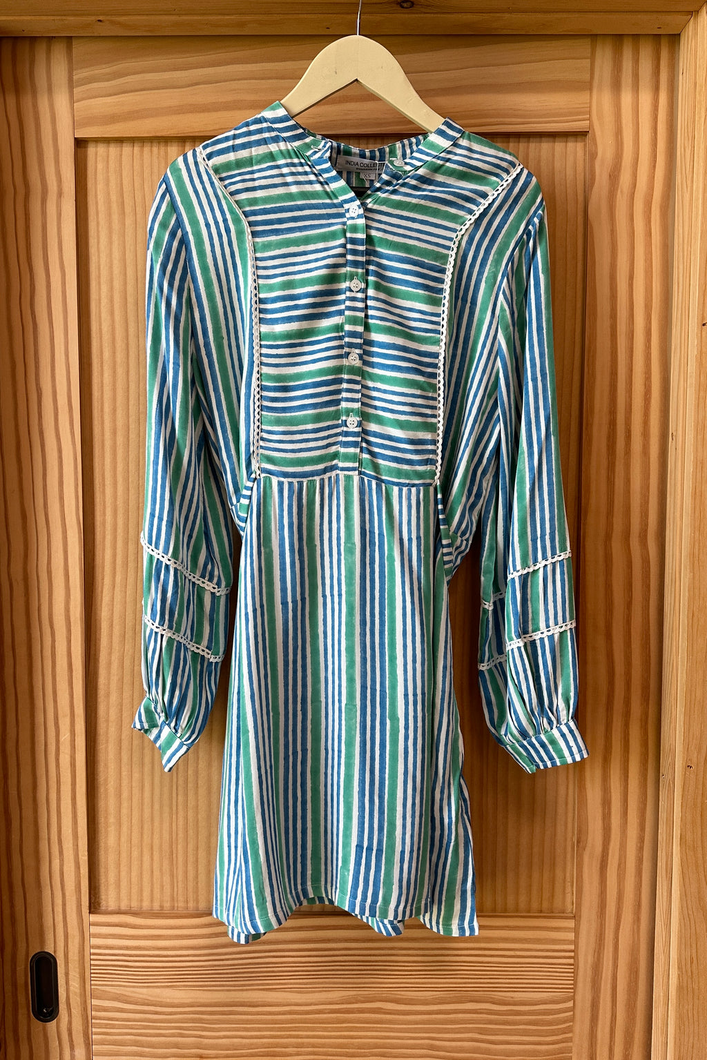 India Shirtdress - Market Stripe Sea