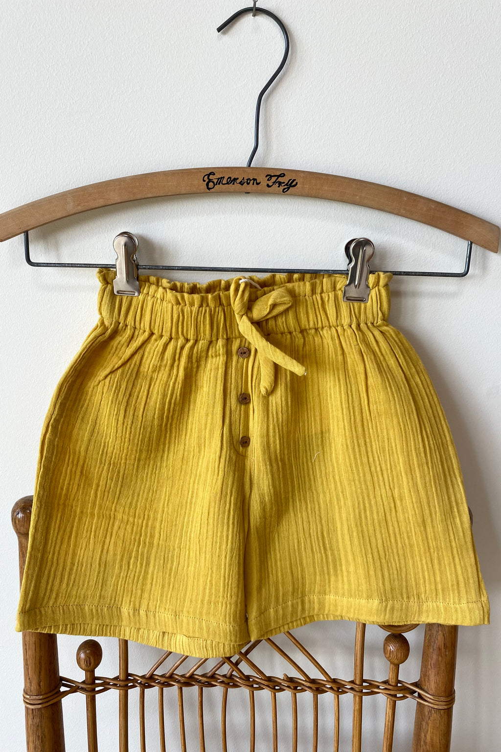 Little Fry Sunshine Shorts - Marigold Organic