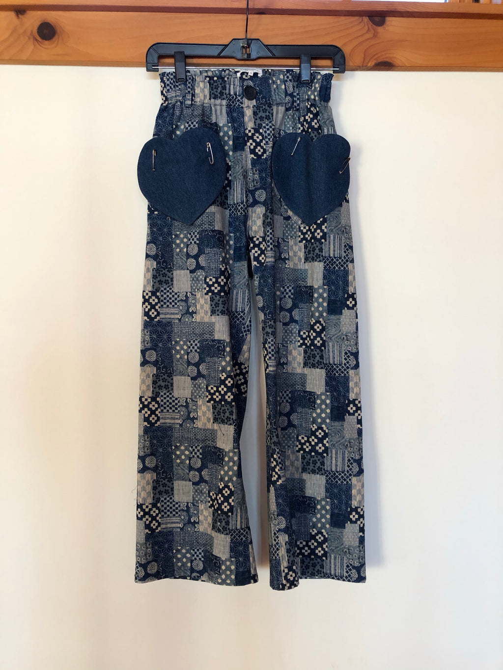 Babas Pant - Indigo Patchwork