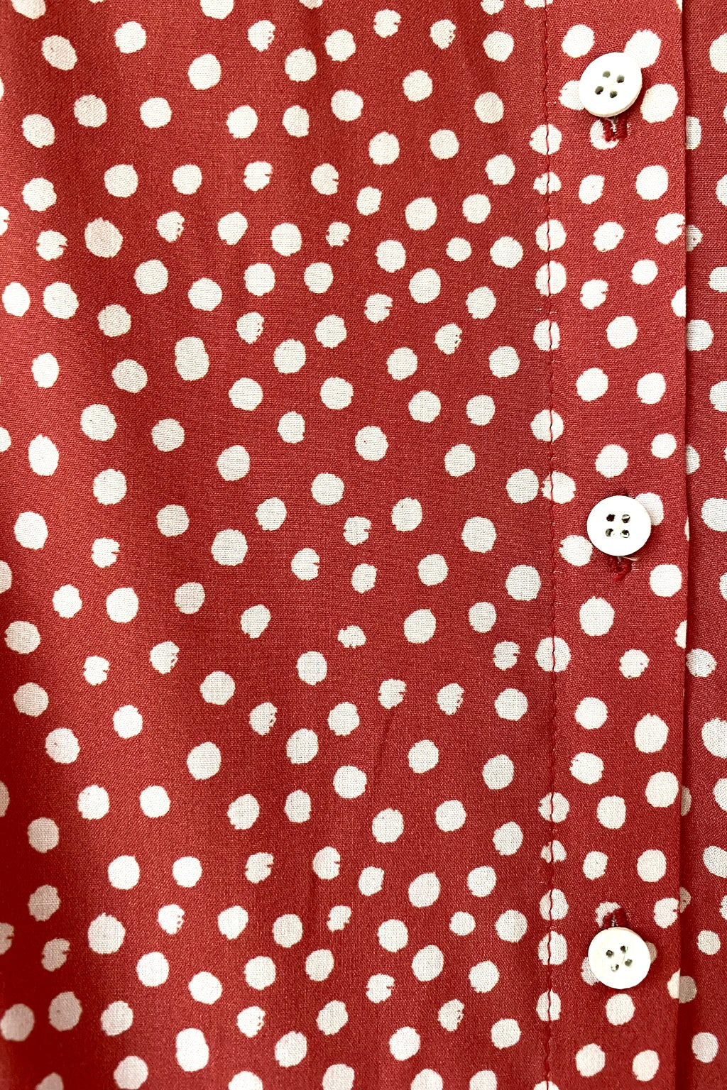 Button Down Blouse - Painted Dot Spice